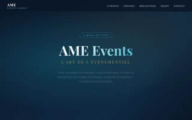 AME Events — Dossier Média 2025