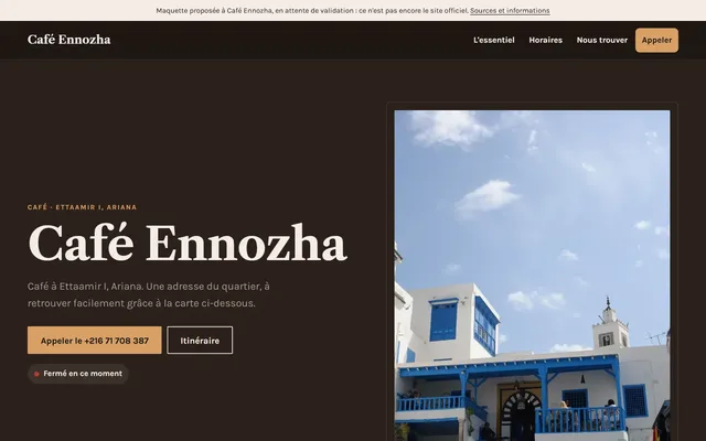 Café Ennozha · Café à Ettaamir I