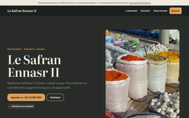 Le Safran Ennasr II · Restaurant à Ennasr 2