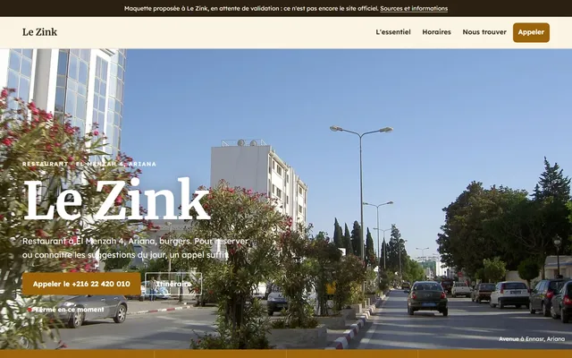 Le Zink · Restaurant à El Menzah 4