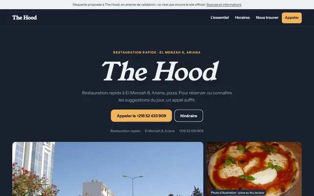 The Hood · Restauration rapide à El Menzah 8