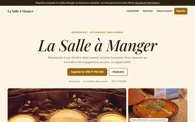 La Salle à Manger · Restaurant à Les Jardins