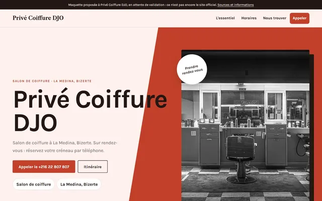 Privé Coiffure DJO · Salon de coiffure à La Medina