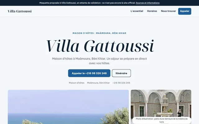 Villa Gattoussi · Maison d'hôtes à Maâmoura