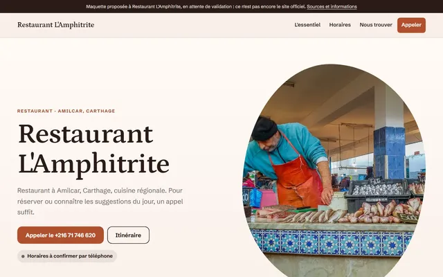 Restaurant L'Amphitrite · Restaurant à Amilcar