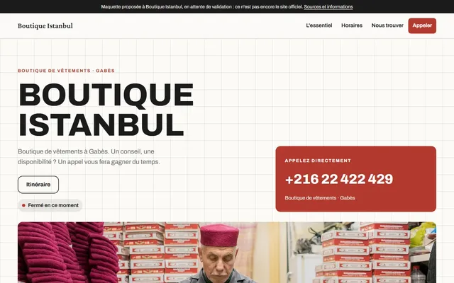 Boutique Istanbul · Boutique de vêtements à Gabès