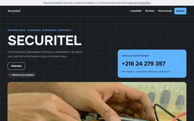 Securitel · Informatique à Hammamet Intérieure
