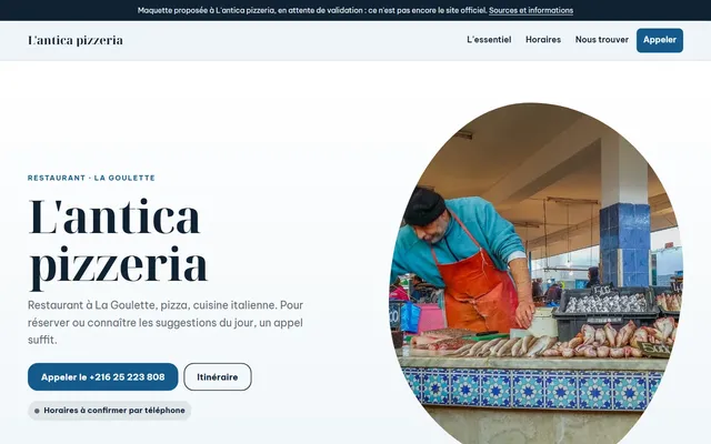L'antica pizzeria · Restaurant à La Goulette