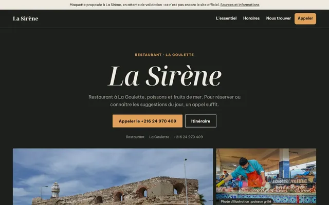 La Sirène · Restaurant à La Goulette