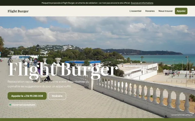 Flight Burger · Restauration rapide à La Marsa