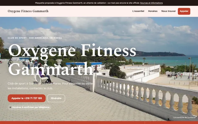 Oxygene Fitness Gammarth · Club de sport à Sidi Abdelaziz