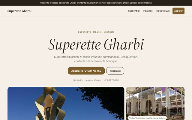 Superette Gharbi · Supérette à Msaken