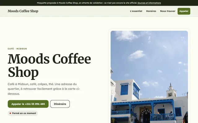 Moods Coffee Shop · Café à Midoun
