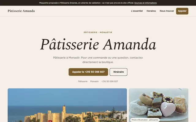 Pâtisserie Amanda · Pâtisserie à Monastir