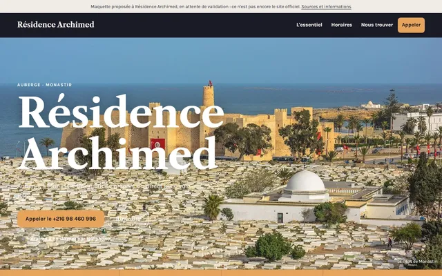 Résidence Archimed · Auberge à Monastir