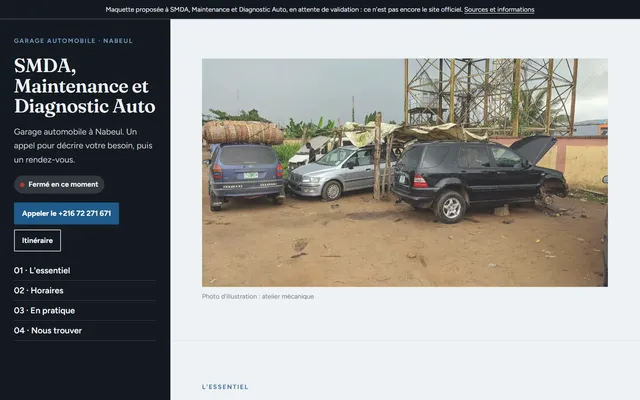 SMDA, Maintenance et Diagnostic Auto · Garage automobile à Nabeul