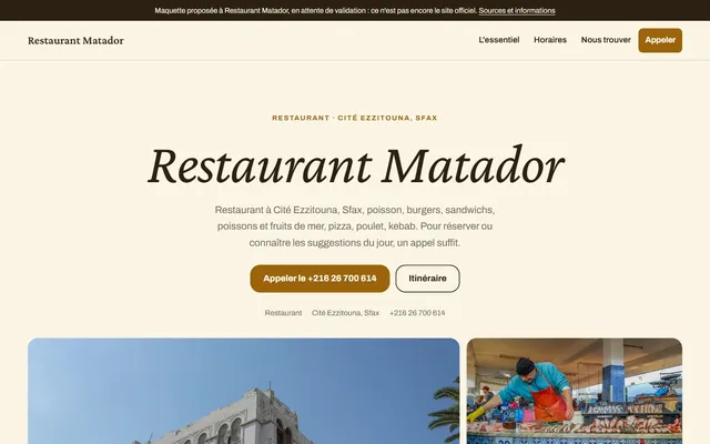 Restaurant Matador · Restaurant à Cité Ezzitouna