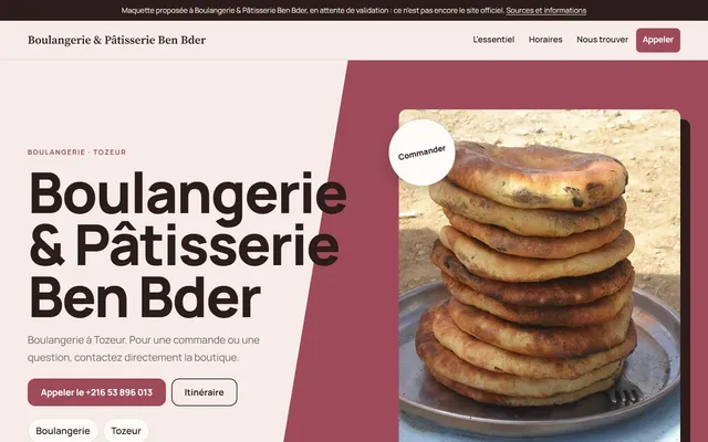Boulangerie & Pâtisserie Ben Bder · Boulangerie à Tozeur