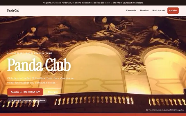 Panda Club · Club de sport à Bab El Khadhra