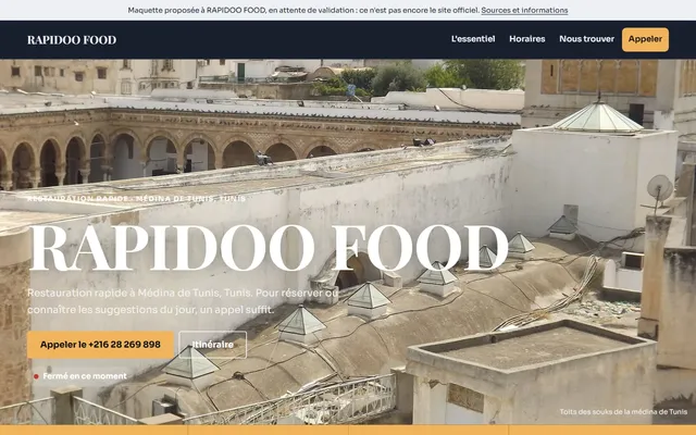 RAPIDOO FOOD · Restauration rapide à Médina de Tunis
