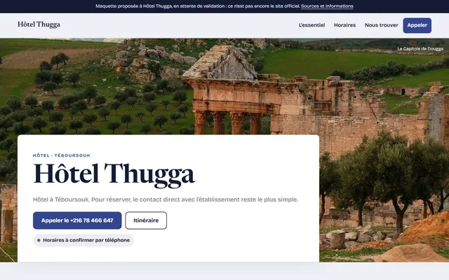 Hôtel Thugga · Hôtel à Téboursouk