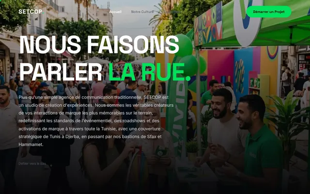 SETCOP Tunisie — Agence de Communication